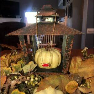 KENDRA. Red and Gold Elisa Necklace